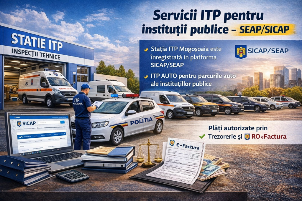 Servicii ITP pentru instituții publice prin SEAP și SICAP la Stația ITP Mogoșoaia